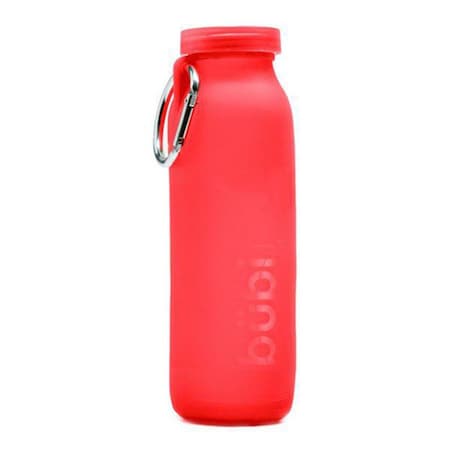Bubi Brands 22oz 650 ml Foldable Water Bottle Rose Crimson Red BB65CR409
